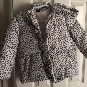 GAP Little girls size 4T down puffer coat-EUC